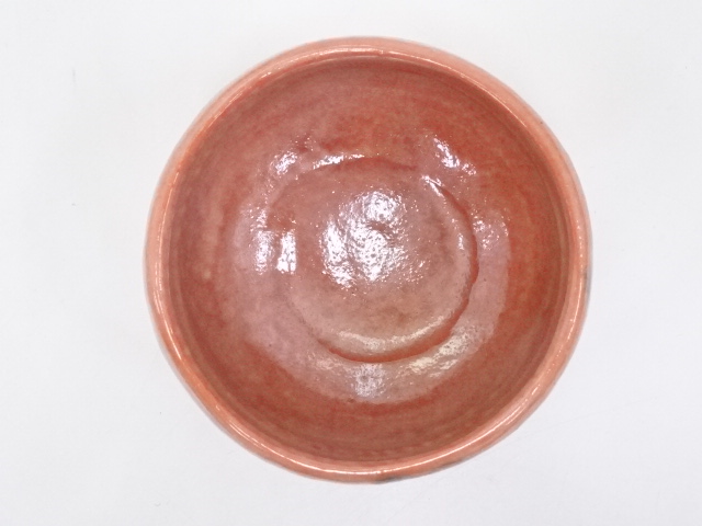 道具 ] - 道具 佐々木松楽造 赤楽茶碗（銘：松籟）（前大徳福本積應